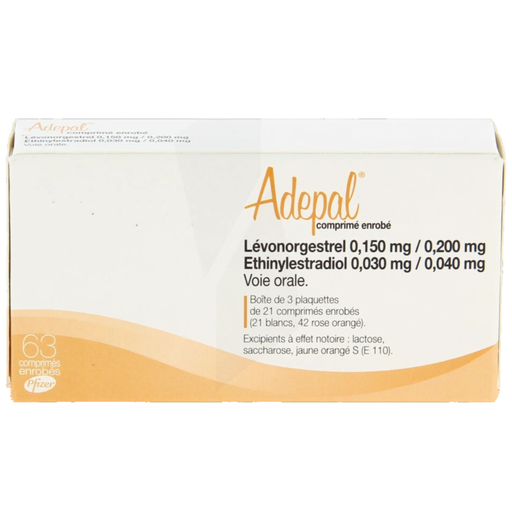 Adepal 1 image boite pilule adepal