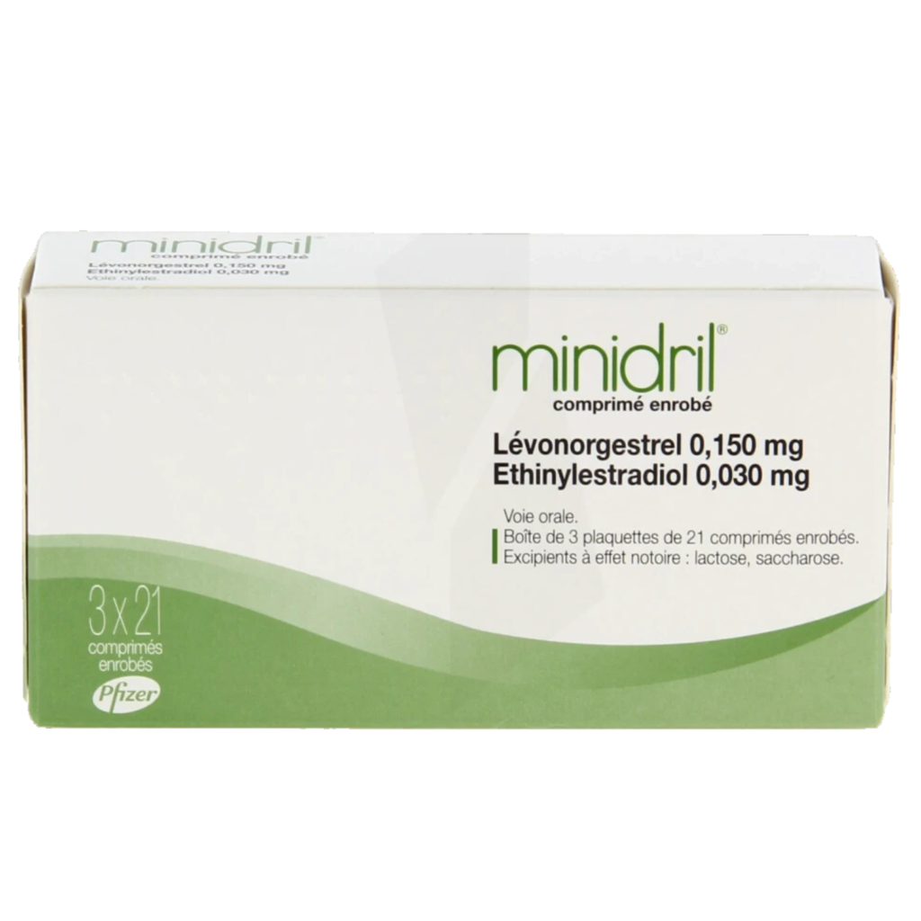 Minidril 1 image boite pilule minidril